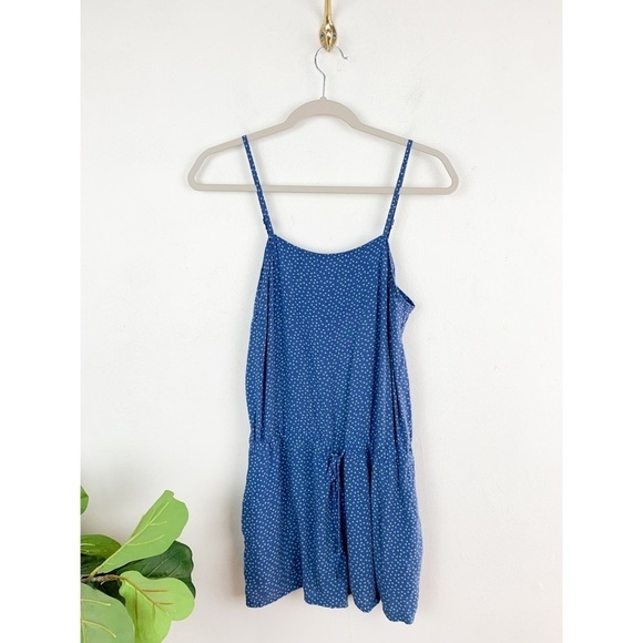 Levi’s Polka Dot Blue Romper Sz S - Picture 1 of 9